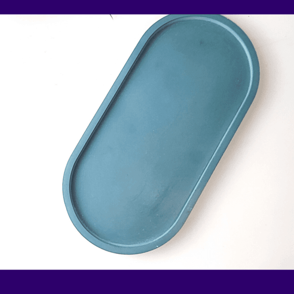 Indigo Oval Eco-Resin Tray