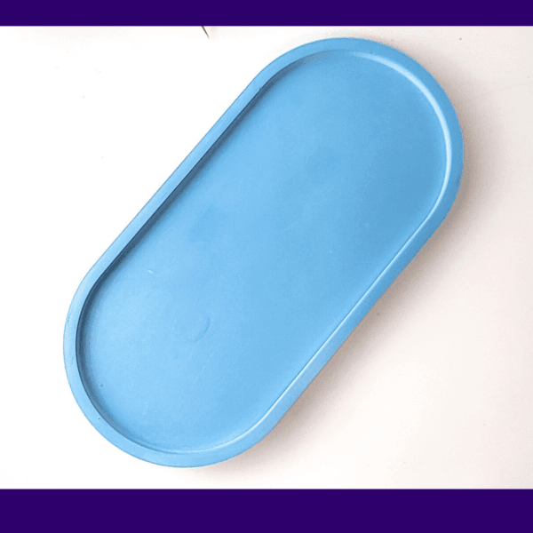 Blue Oval Eco-Resin Tray
