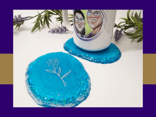 Birthstone Botanicals Coaster march edition5. Kirnix Listing