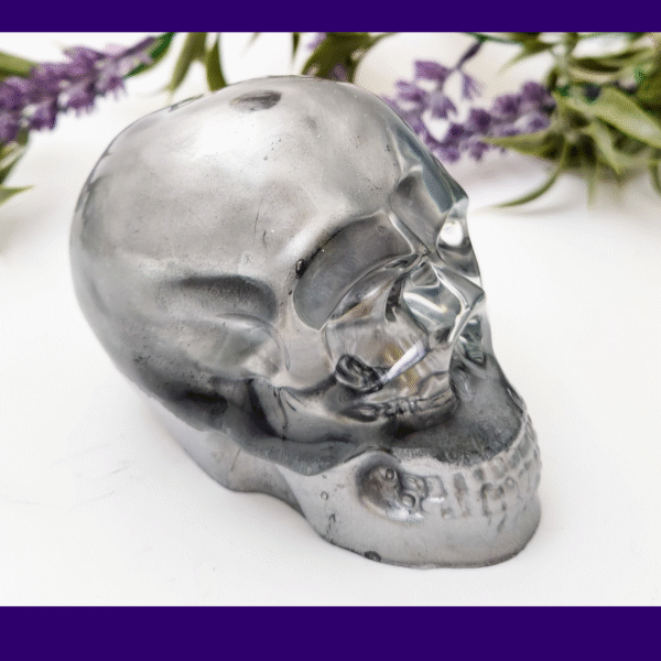 Skull in Skull – Chrome AquaCast Skull Encased in Clear Resin