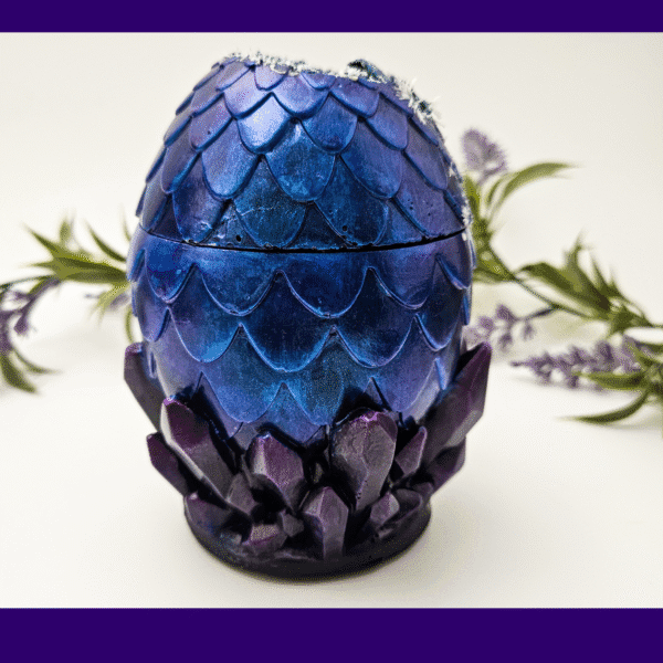 Black & Purple Ice Dragon Egg Pot