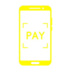 Yellow payment icon – KirnixCreations checkout and online payment symbol
