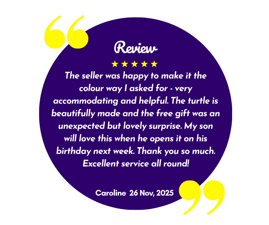 Five-star customer review rating badge for Kirnix Creations handmade resin art and gifts