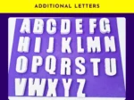 Alphabet A-Z paintable letters available in personalised craft kit